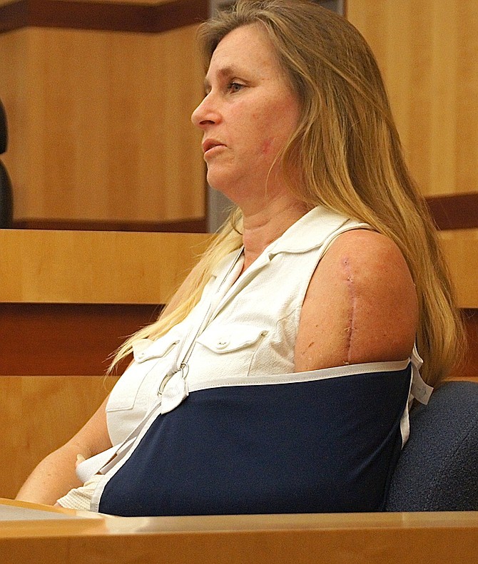 Lisa Badgett survived to testify. Photo by Eva