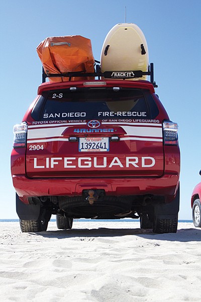 Toyota donates self-branded San Diego lifeguard vehicles.