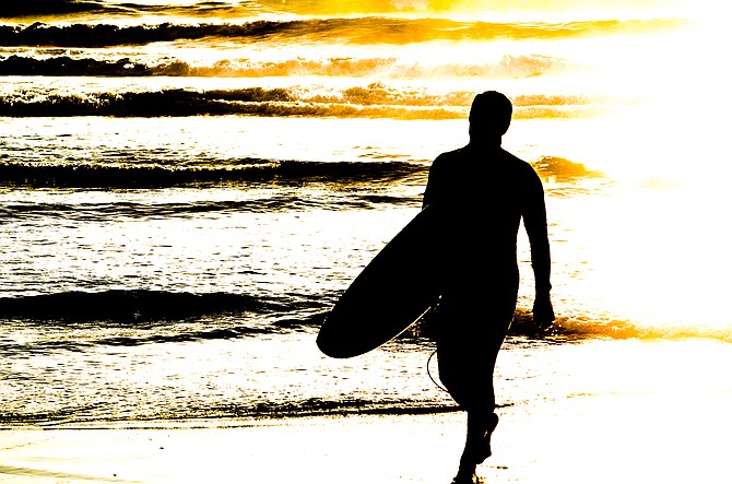 Surfer Silhouette 