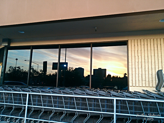Beauty's where you find it...sunset reflection in North Park.