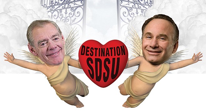Jack McGrory and Elliot Hirshman are on a mission to let you know when you’ve arrived at San Diego State. 