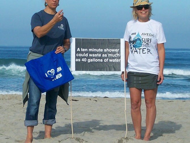 Becoming more water aware with Aveda in Mission Beach.