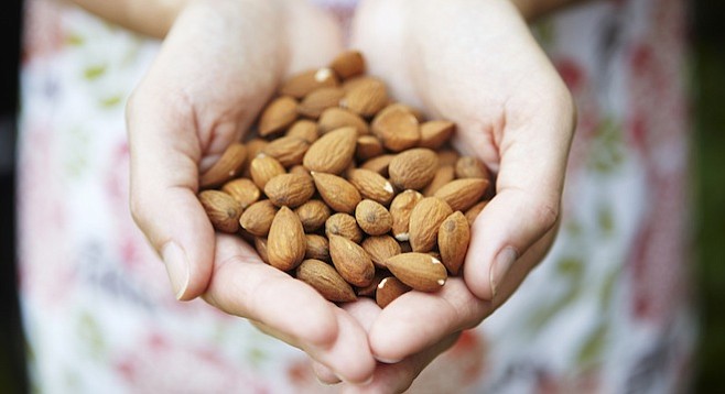Each almond takes a gallon of water to produce