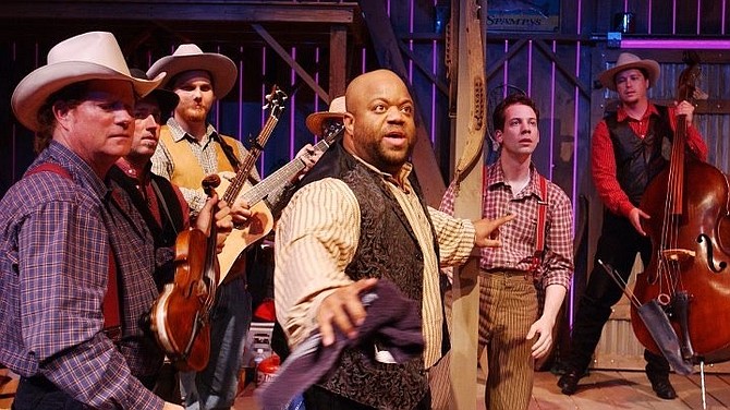 Mark Christopher Lawrence in Cotton Patch Gospel at Lamb's Players