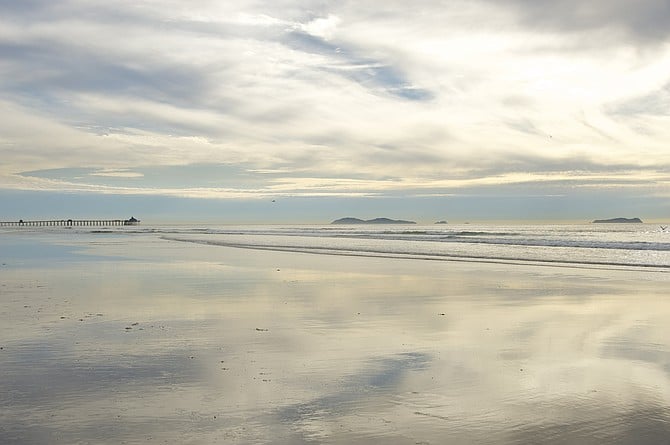 Clouds ruled the day in Imperial Beach.