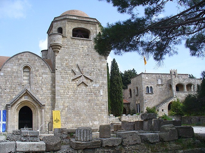 The hilltop Monastery of Filerimos.
