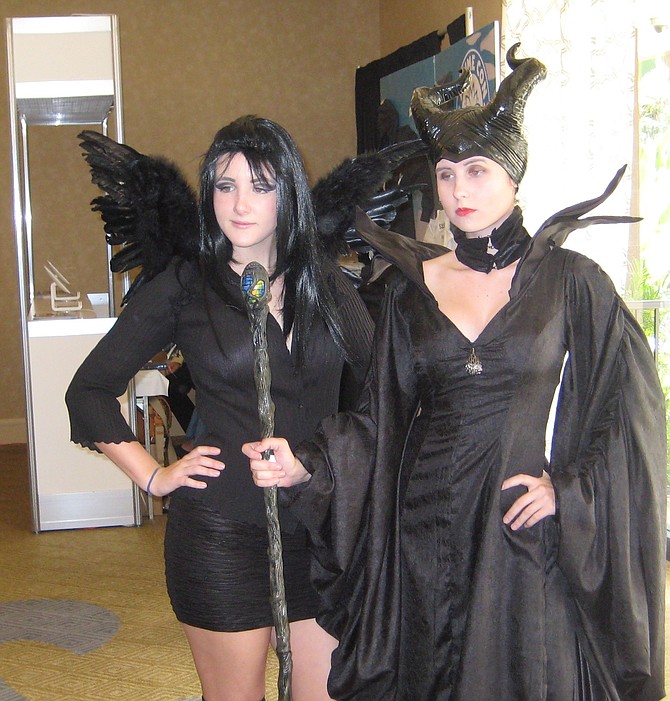 Diaval and Maleficent