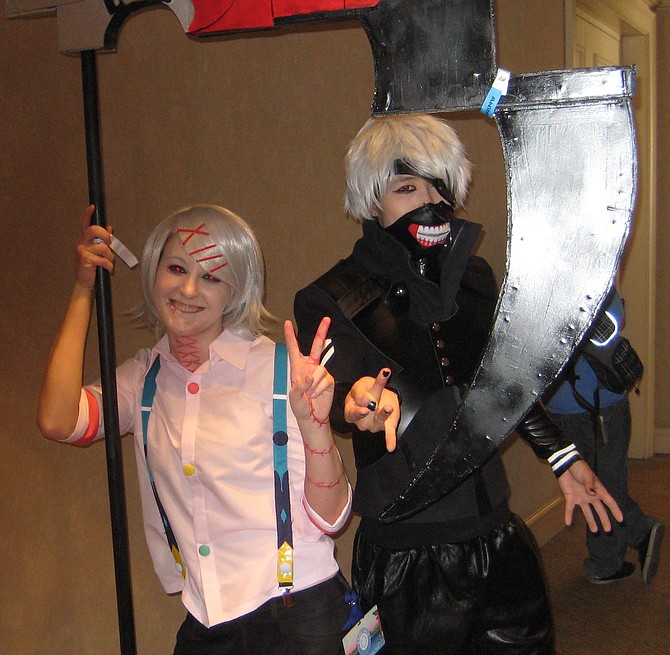 Juuzou Suzuya and Ken Kaneki from Tokyo Ghoul