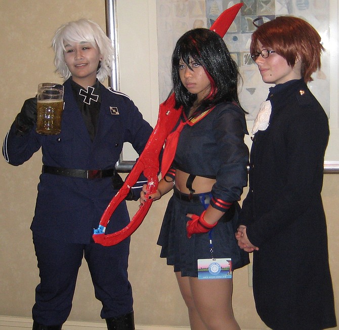 Hetalia and Kill la Kill cosplayers