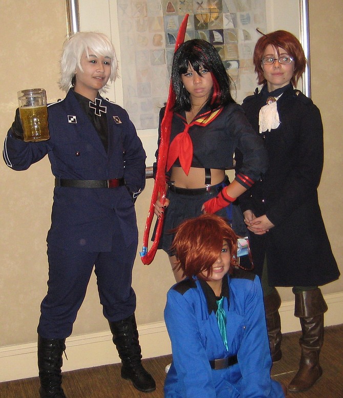 Hetalia  and Kill la Kill cosplayers