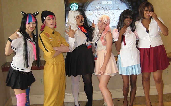 IbukiMioda, Kazuochi Souda, MikanTsumiki and AkaneOwari Danganronpa