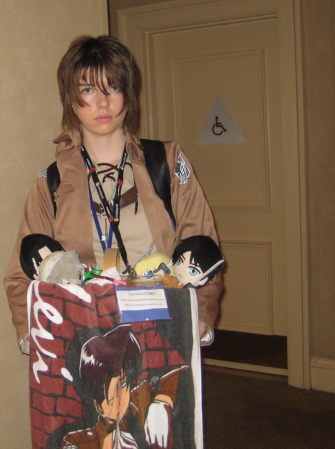 Eren Jaeger from Attack on Titan
http://silentwolf2485.deviantart.com/
https://www.facebook.com/profile.php?id=100009020094861