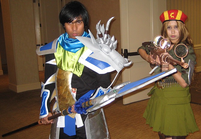 Xin Zhao and Caitlyn from League of Legends