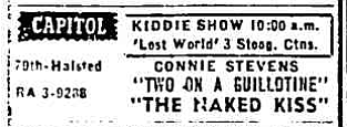 Mommy dear, tell me please what makes these films belong? What does magician Cesar Romero, have to do with this maudlin song? Little one, there's no need to wander too far. For what you really seek is right here where you are. Chicago Tribune, Feb. 12, 1965.