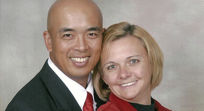 David Cajiuat and his wife