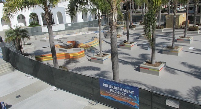 Oceanside's fountain-rehab project came in $40,000 under budget