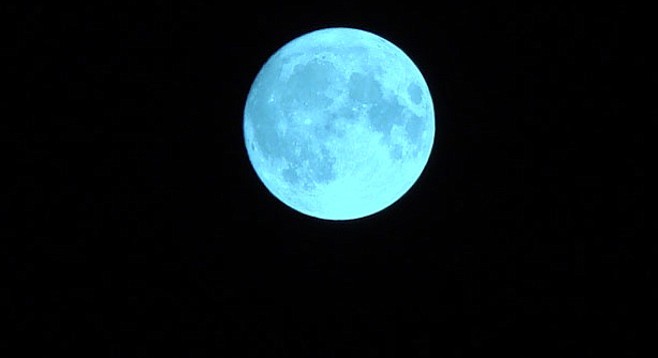 A blue moon — not the logo
