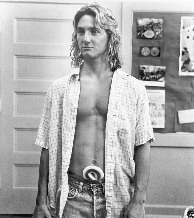 Sean Penn as Jeff Spicoli in Fast Times at Ridgemont High. Cameron wrote this, a youth-demographic pile of pulp which few people in L.A. ever seriously considered a work of non-fiction.