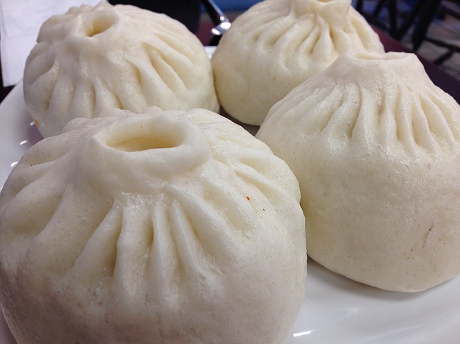 Beautiful hand-folded King Steam dumplings