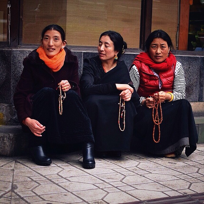 People of Tibet. I captured this shot while walking through the city of Chengdu, China. 