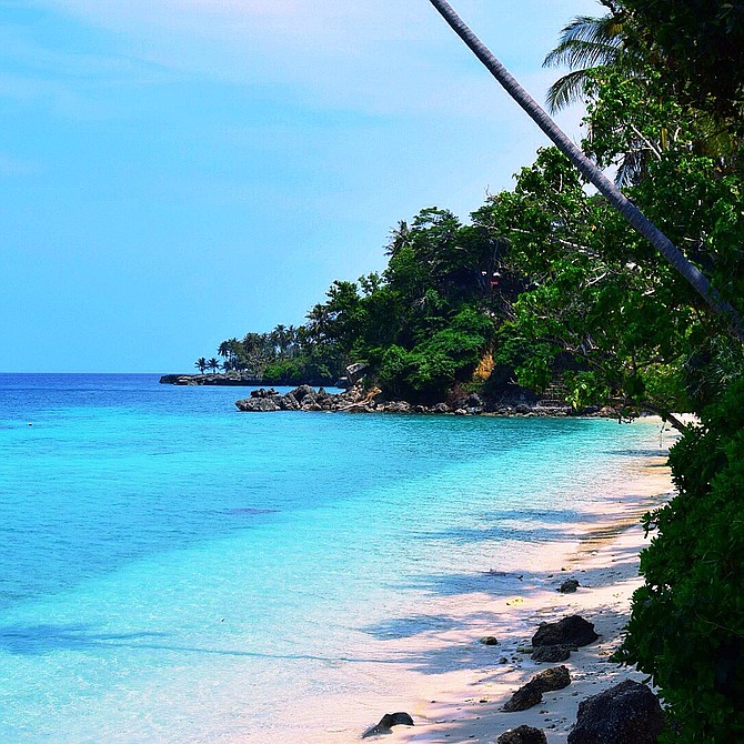 I traveled throughout Indonesia and this is a picture of the shoreline in Sabang Island, Indonesia 