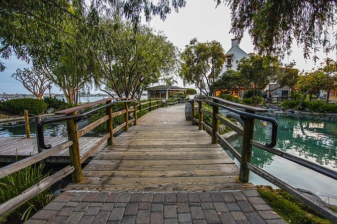 Coy Pond at Seaport Village.