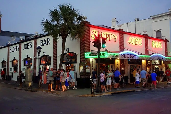 Sloppy Joe's Bar on corner of Duval Street