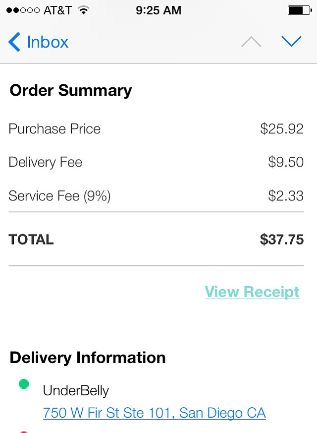 The cost of doing Postmates business