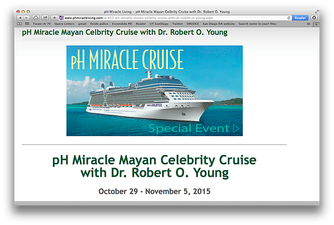 Cruise on website, after trial date