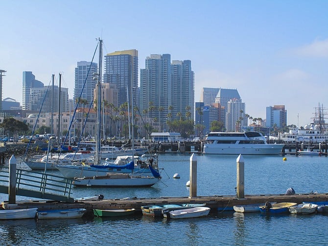 The San Diego waterfront.