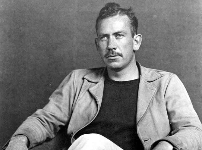 John Steinbeck, father of John Steinbeck IV.  "My brother and I, we talked with him a lot about things, languages and history and cultures and customs. We traveled around the world with him."