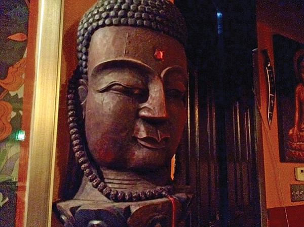 Buddha overlooks the main room