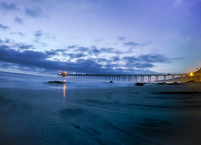 Another Beautifull Evening at the Scripps Pier, La Jolla