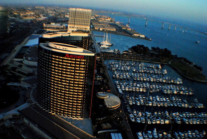 Golden hour down town Sandiego.