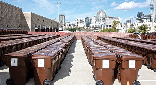 The Transitional Storage Center, located in a parking lot near 16th Avenue and K Street, offers a secured place for the belongings of homeless people. - Image by Howie Rosen