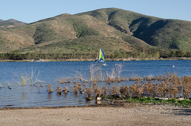 Sailboat on Otay Lakes, Chula Vista
