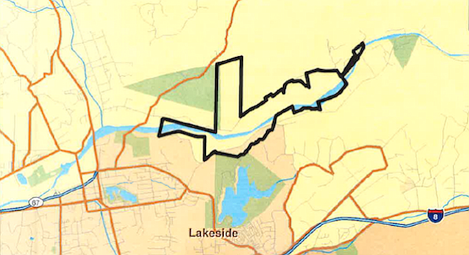 Area of proposed sand mine