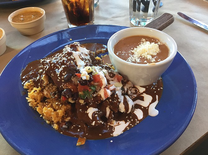 It doesn’t get any better: the chicken mole