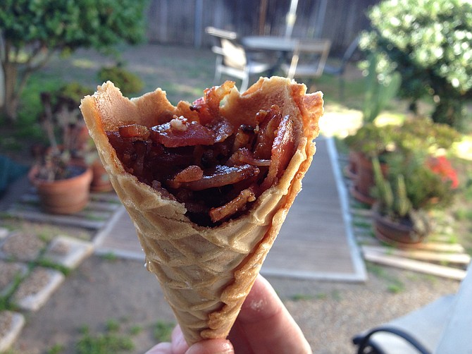 The cone of bacon        