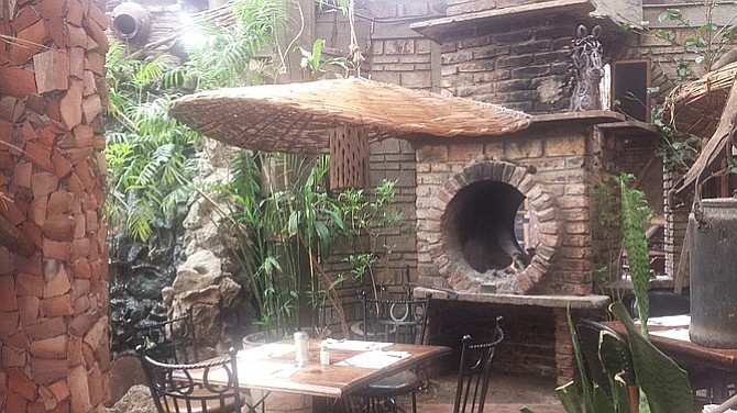 Garden patio at El Nido Restaurant.