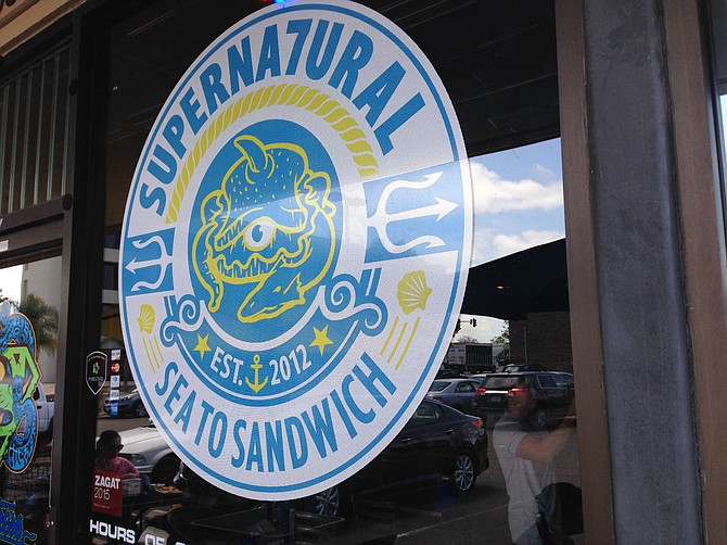 Supernatural Sandwiches storefront, complete with sea monster