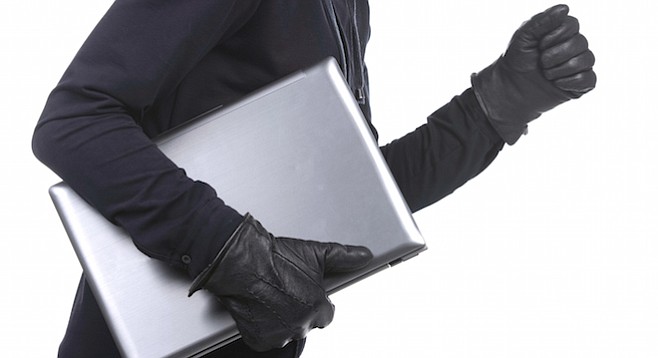 Thieves took computers, computers implicated thieves