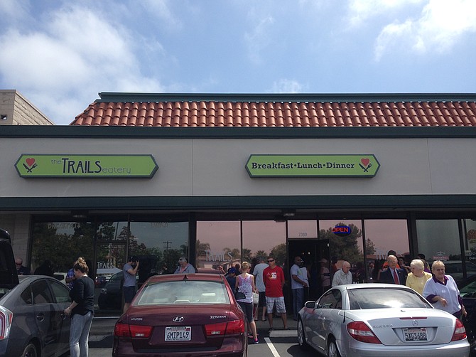 The Trails in San Carlos is a popular breakfast spot (and the only one in the area).
