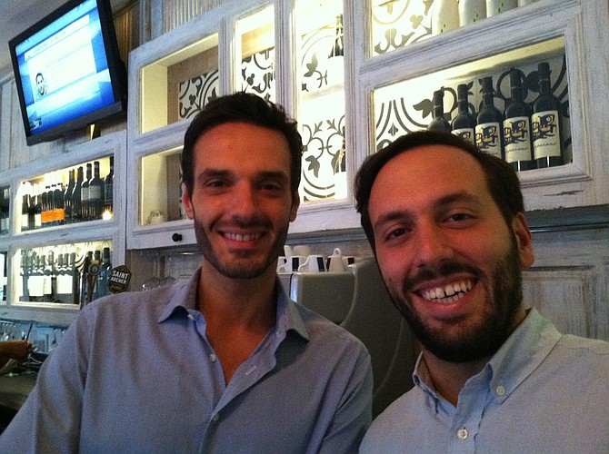 Brothers Pietro (left) and Dario decided to make vegan a big thing here