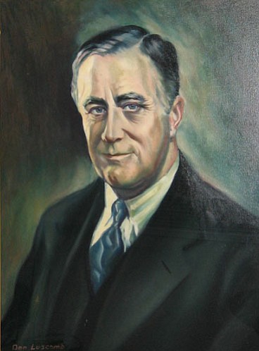 Donald Armand Luscomb's portrait of Franklin Delano Roosevelt