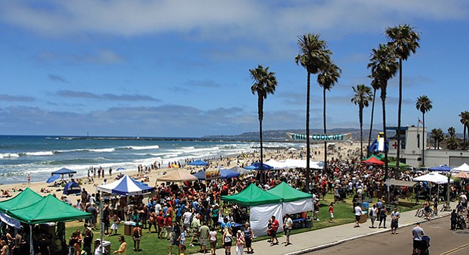 Chili cook-off at the end of Newport in Ocean Beach