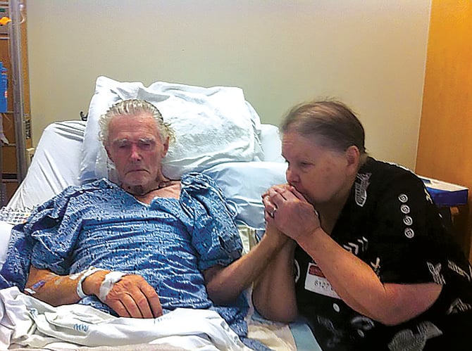 Mom and Dad in the hospital