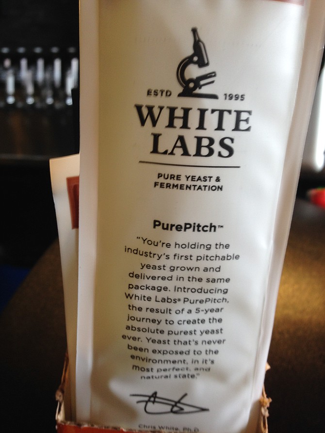 An early look at White Labs' PurePitch packets, going out to homebrewing supply stores this week.