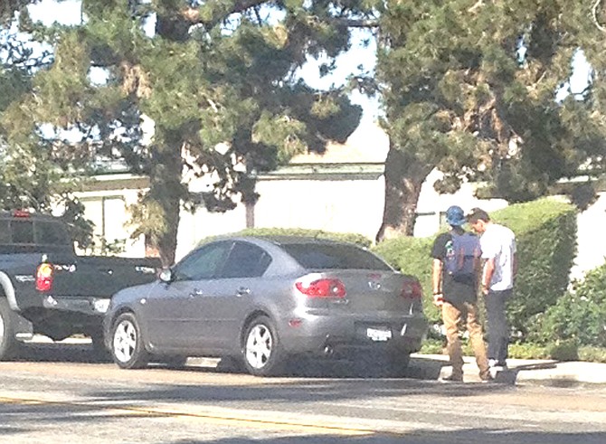 Teenagers behaving suspiciously on Cowley Way in Clairemont on April 10 at 4:00 PM