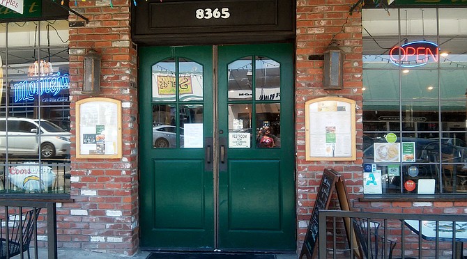 The entrance to Centifonti's Bar & Restaurant on La Mesa Blvd.